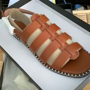 NIB J Crew Vachetta Interlock Sandal Size 7.5